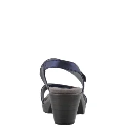 Discount Naot Women's , Intact Mid Heel Sandal Navy/Polar Sea/Pewter