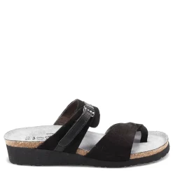 New Naot Women's , Jessica Sandal Black Nubuck