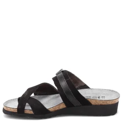 New Naot Women's , Jessica Sandal Black Nubuck