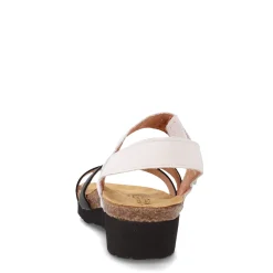 Hot Naot Women's , Kayla Sandal White Black