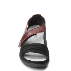 Best Naot Women's , Papaki Sandal Black Velvet Nubuck