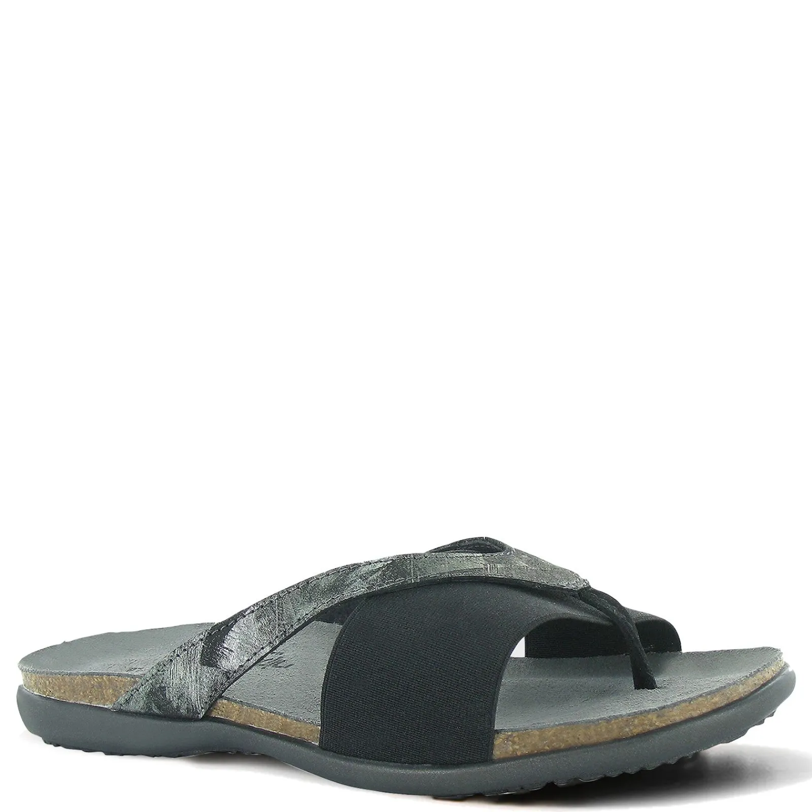 Outlet Naot Women's , Penelope Sandal Black Metallic