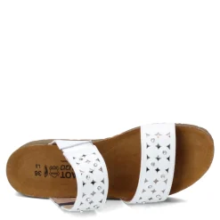 Outlet Naot Women's , Susan Slide White/Silver