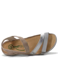 Hot Naot Women's , Whetu Sandal Grey Silver/Sand