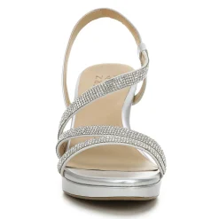Naturalizer Women's , Brenta Strappy Sandal Silver