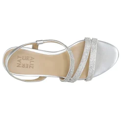 Naturalizer Women's , Brenta Strappy Sandal Silver