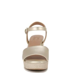 Clearance Naturalizer Women's , Lilly Sandal Champagne Faux Leather
