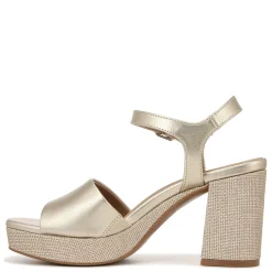 Clearance Naturalizer Women's , Lilly Sandal Champagne Faux Leather