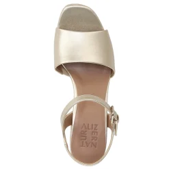 Clearance Naturalizer Women's , Lilly Sandal Champagne Faux Leather