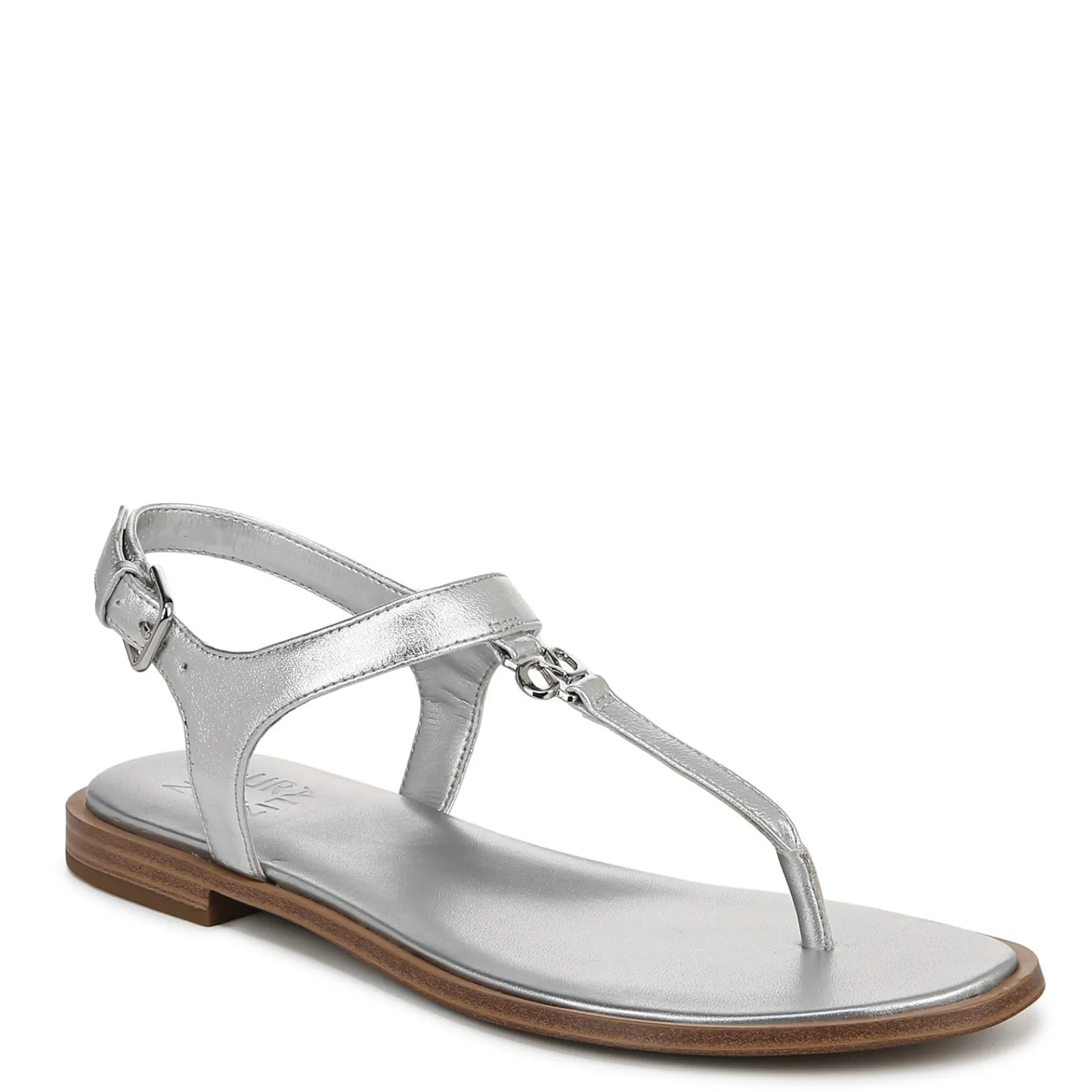 Sale Naturalizer Women's , Lizzi Sandal Silver Faux Leather