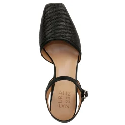 Clearance Naturalizer Women's , Wave Pump Black Straw Fabric
