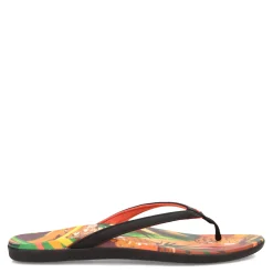 Best OluKai Women's , Ho'opio Hau Sandal Black Pineapple