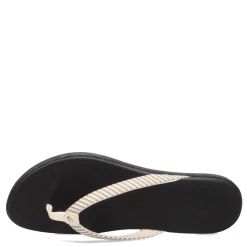 OluKai Women's , Ho'opio Thong Sandal Bone Stripe