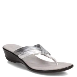 Clearance Onex Women's , Melba Sandal Pewter Silver Metallic Mix