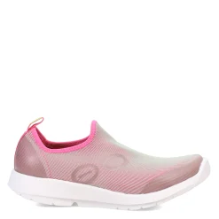 Discount OOFOS Women's , OOmg Sport Sneaker White / Fuchsia