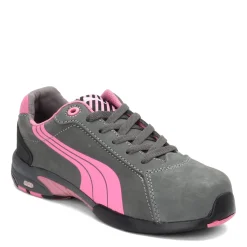 Online Puma Safety Women's Puma, Balance Steel Toe Work Shoe Grey Pink