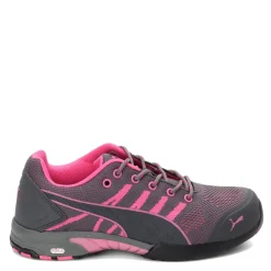 Outlet Puma Safety Women's Puma, Celerity Knit Steel Toe Work Shoe Gray Pink