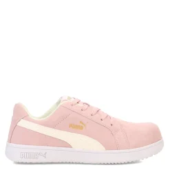 Clearance Puma Safety Women's Puma, Iconic Suede Low Work Shoe Pink