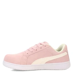 Clearance Puma Safety Women's Puma, Iconic Suede Low Work Shoe Pink
