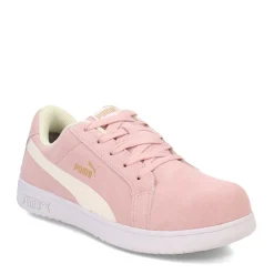 Puma Safety Women's Puma, Iconic Suede Low Work Shoe Pink