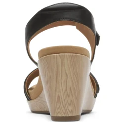 Outlet Rockport Women's , Briah II Two Band Sandal Black