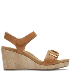 New Rockport Women's , Briah II Two Band Sandal Brown