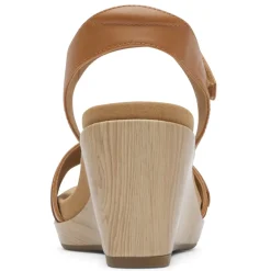 New Rockport Women's , Briah II Two Band Sandal Brown