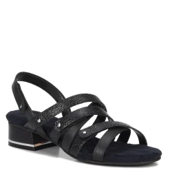 New Ros Hommerson Women's , Breeze Sandal Black Pebble Patent Leather