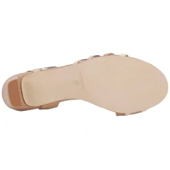 Discount Ros Hommerson Women's , Lettie Sandal Rose Gold Metallic Leather