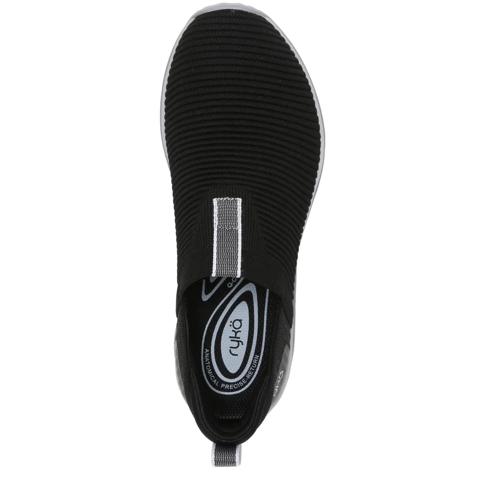 Ryka Women's , Echo Knit Slip-On Sneaker Black /Grey