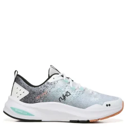 Clearance Ryka Women's , No Limit Training Shoe White Grey Blue