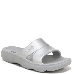 Hot Ryka Women's , Restore Slide Recovery Sandal Silver Grey