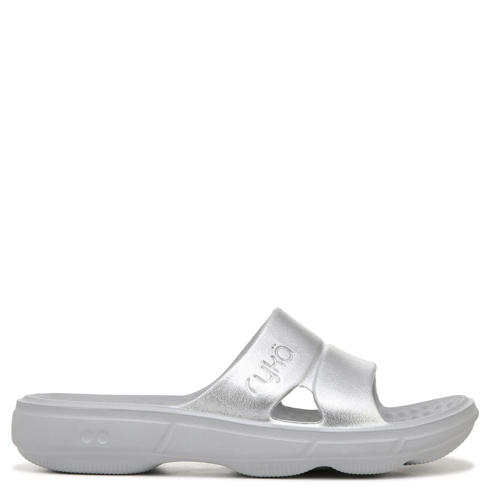 Hot Ryka Women's , Restore Slide Recovery Sandal Silver Grey