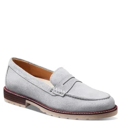 Online Samuel Hubbard Women's , Tailored Traveler Loafer Light Grey Suede