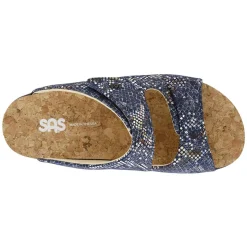 Hot SAS Women's , Cozy Sandal Navy Snake