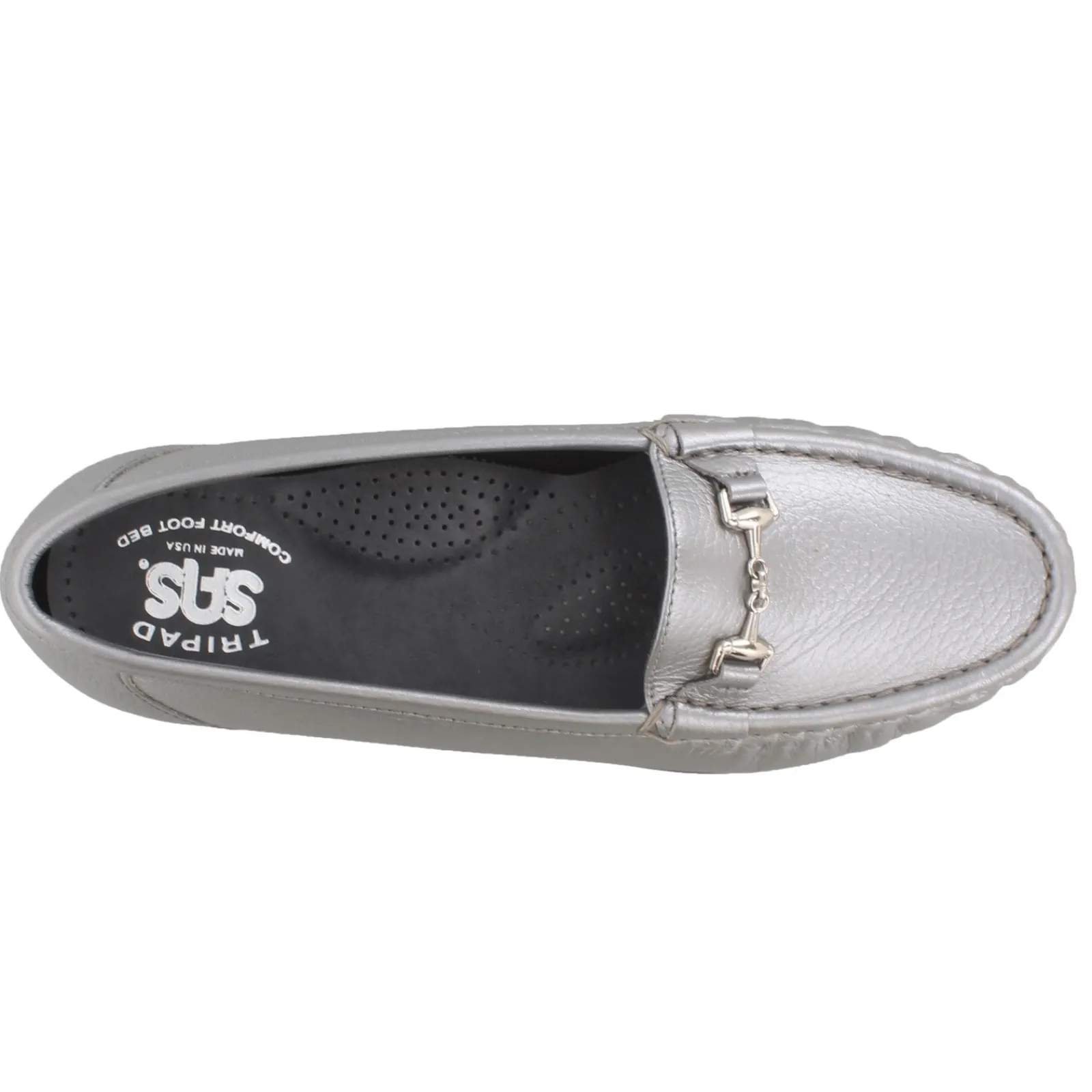 Best SAS Women's , Metro Slip-On Loafer Pewter