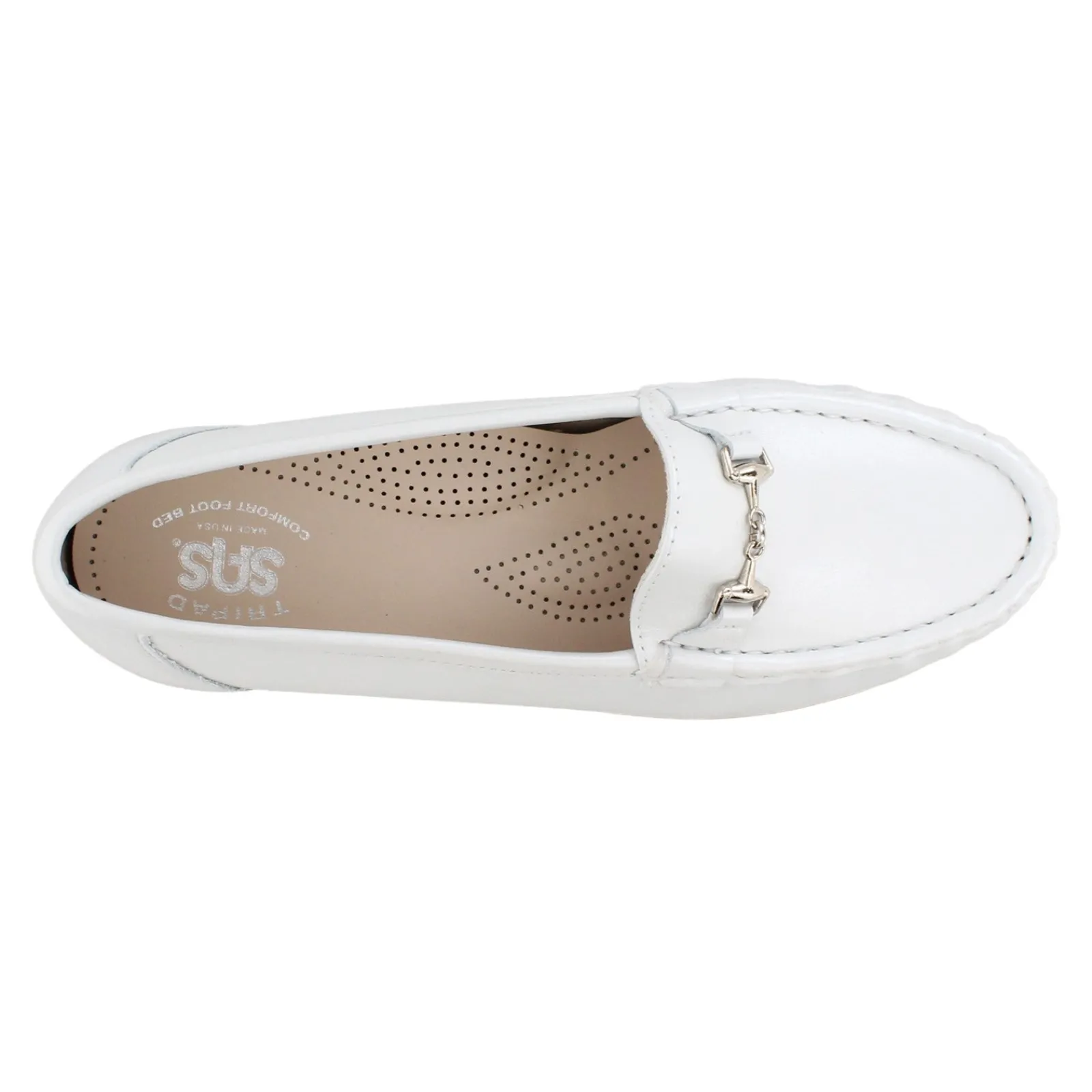 Discount SAS Women's , Metro Slip-On Loafer White