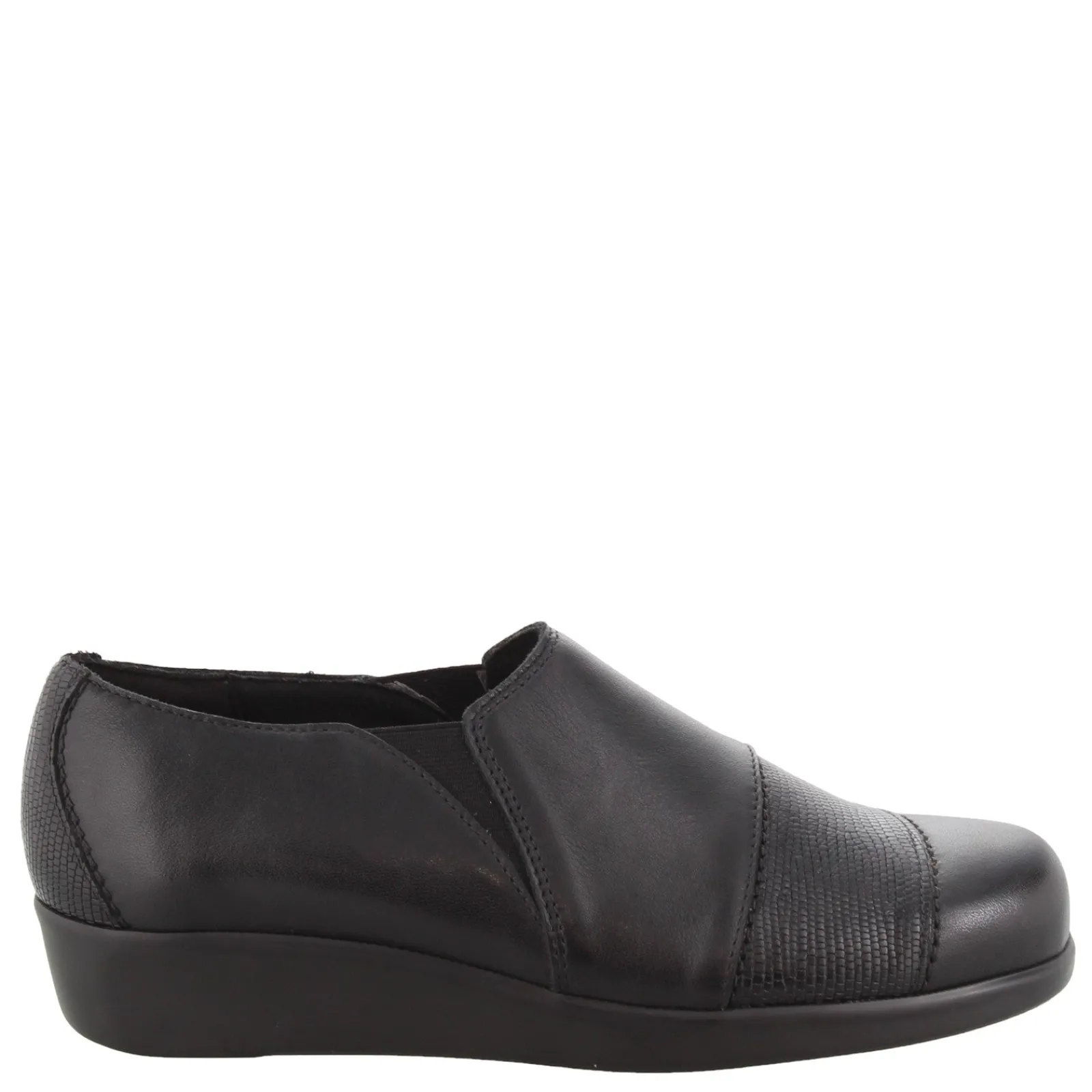 Discount SAS Women's , Nora Slip-On Loafer Black/Lizard