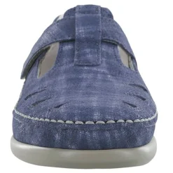New SAS Women's , Roamer Slip-On Blue Plaid