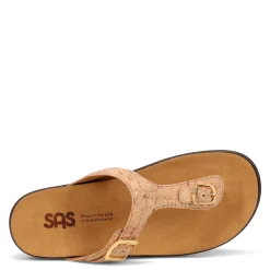 Online SAS Women's , Sanibel Thong Sandal Cork