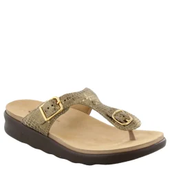 New SAS Women's , Sanibel T-Strap Slide Sandal Olive