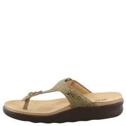 New SAS Women's , Sanibel T-Strap Slide Sandal Olive