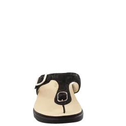 SAS Women's , Sanibel T-Strap Slide Sandal Black Snake