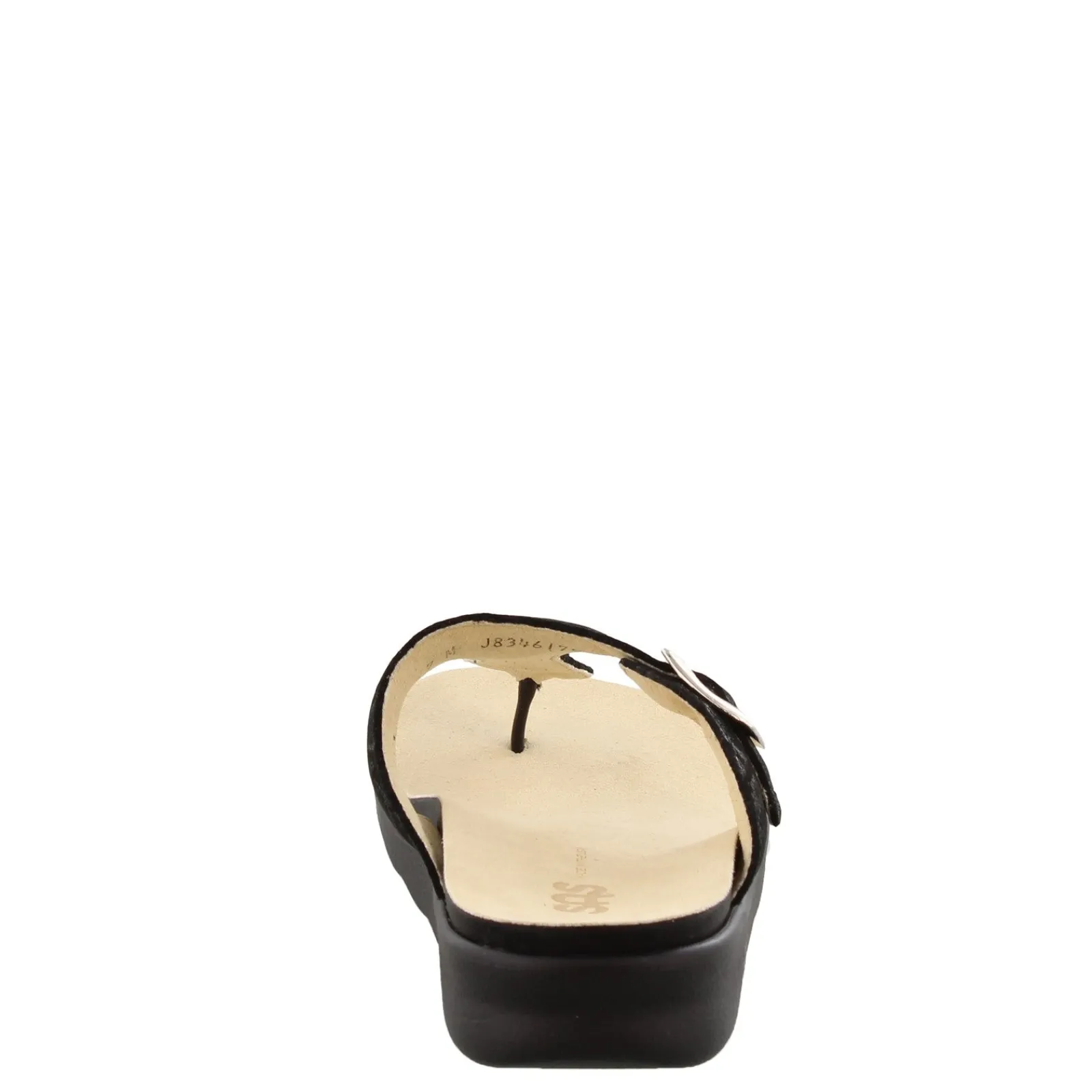 SAS Women's , Sanibel T-Strap Slide Sandal Black Snake