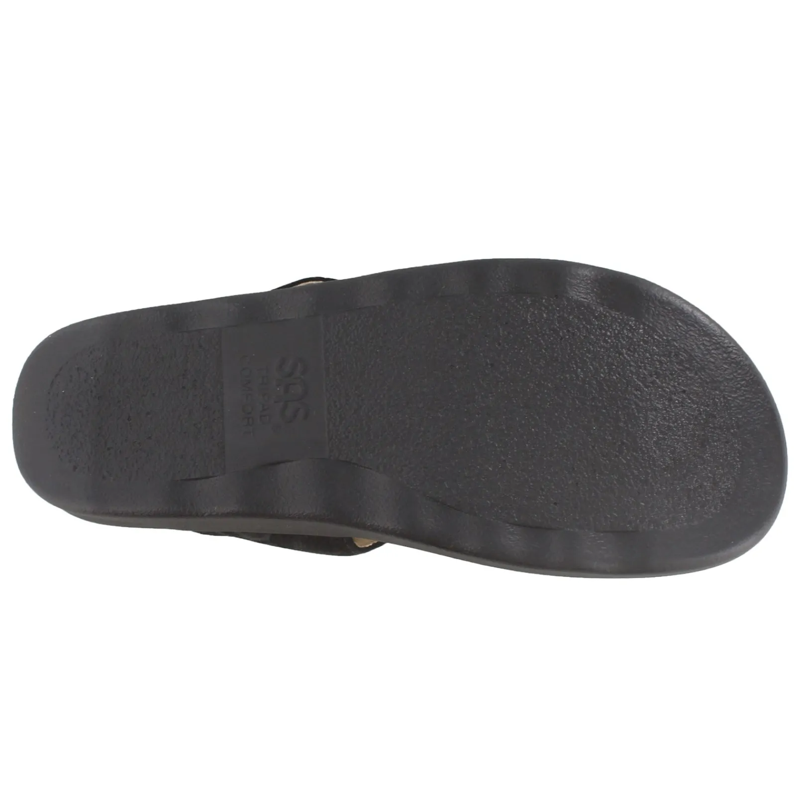 SAS Women's , Sanibel T-Strap Slide Sandal Black Snake