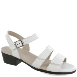 Discount SAS Women's , Savanna Sandal White Lizard Print
