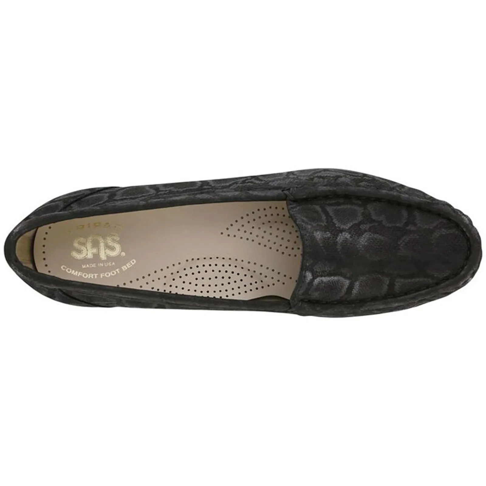 Online SAS Women's , Simplify Loafer Black Snake Print