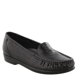 New SAS Women's , Simplify Loafer Black Croco