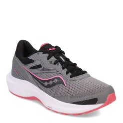 Clearance Saucony Women's , Cohesion 16 Running Shoe Charcoal/Petal