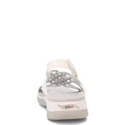 Clearance Skechers Women's , Arch Fit Reggae Sport Sandal White/Grey